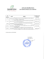 SMIRTOM – Liste des délibérations 10/02/2023