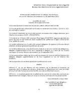 Arrete prefectoral portant établissement du tableau des electeurs pour les elections senatoriales 2023