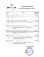 SMIRTOM – Liste des délibérations 26/09/2025