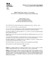 Arrêté préfectoral calendrier des appels à a générosité publique 2026