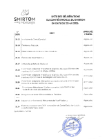 Liste des délibérations 22 mai 2026